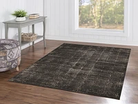 Tapis Bijou Illusion marine et beige de 5 pi x 7 pi 6 po