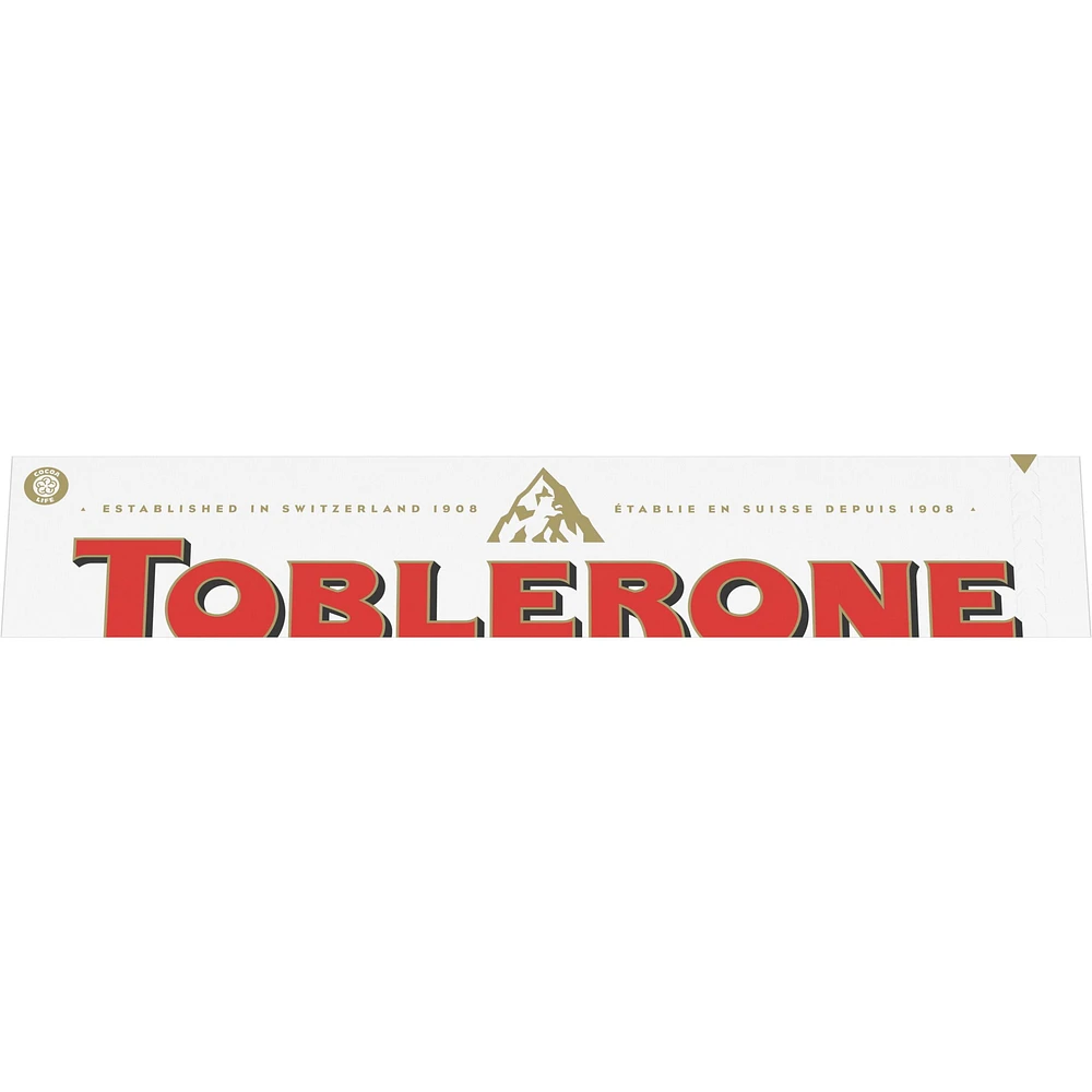 TOBLERONE, White Chocolate Bar with Honey and Almond Nougat, Holiday Gifts, Holiday Chocolate, 360 g