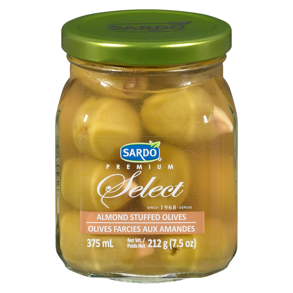 SARDO PREMIUM SELECT ALMOND STUFFED OLIVES