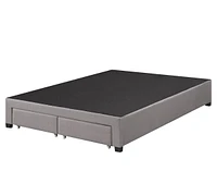 Base de lit plateforme Emil King, Gris