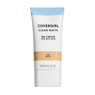 COVERGIRL Crème BB Clean Matte, sans huile, longue tenue, peau sensible, légère, 100% Sans Cruauté Crème BB sans huiles