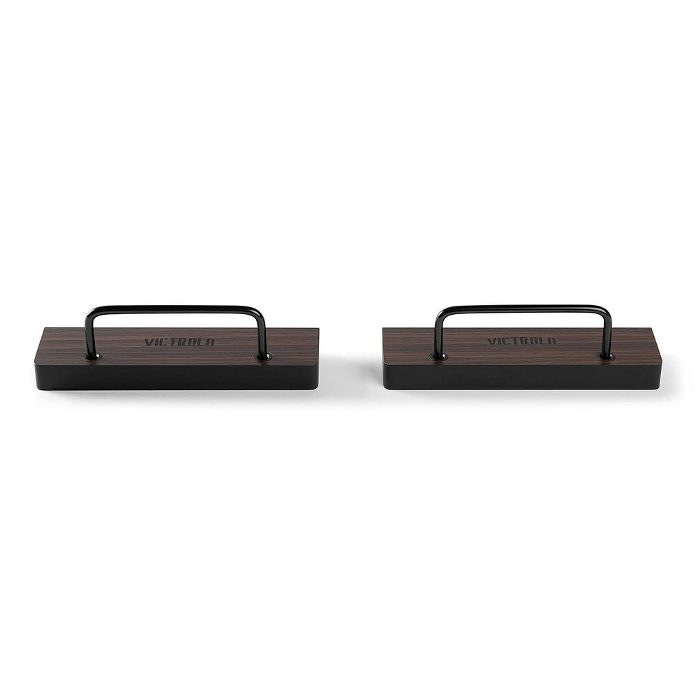 Victrola Vinyl Record Shelves - Pair - Espresso