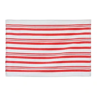Fabstyles Broadway Stripe Cotton Kitchen Towels, Soft Quick-Drying, and Absorbent Striped Design Multi-Purpose Wash Cloths Dish Scrubber, 28" X 18"