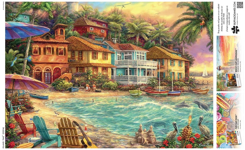 Buffalo Games - Le puzzle Chuck Pinson - Island Time - en 300 pièces