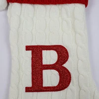 Holiday Time 19IN KNIT MNGRAM STKG B