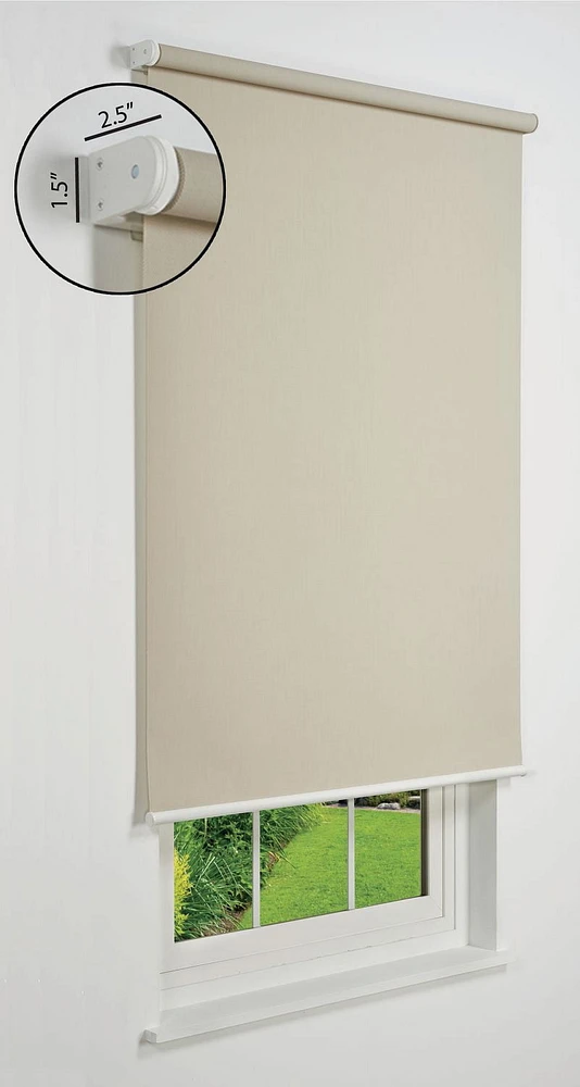 Linen Avenue Cordless Solar Screen Roller Shade