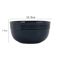 Master Bed Chiara grès 6.25 "rond bol bleu marine Glace couleur avec grès