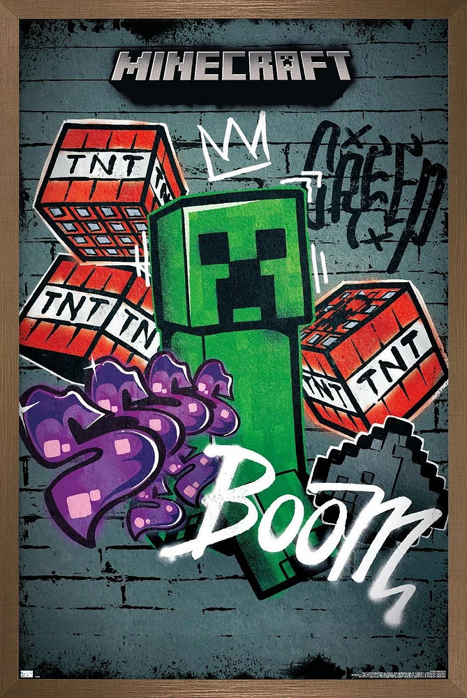 Minecraft - Creeper Do Not Enter Wall Poster, 22.375" x 34"