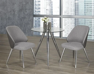 Oliver 3-Piece Dining Set, Grey
