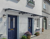 Auvent de porte Altair CANOPIA de PALRAM 3 pi x 14 pi - Gris