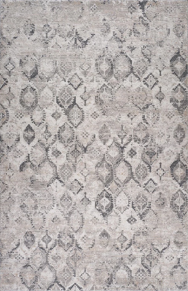 Tapis d'interieur Rug Branch Atlas Fractal, beige gris, moderne - Salon, chambre, salle a manger et cuisine<br>