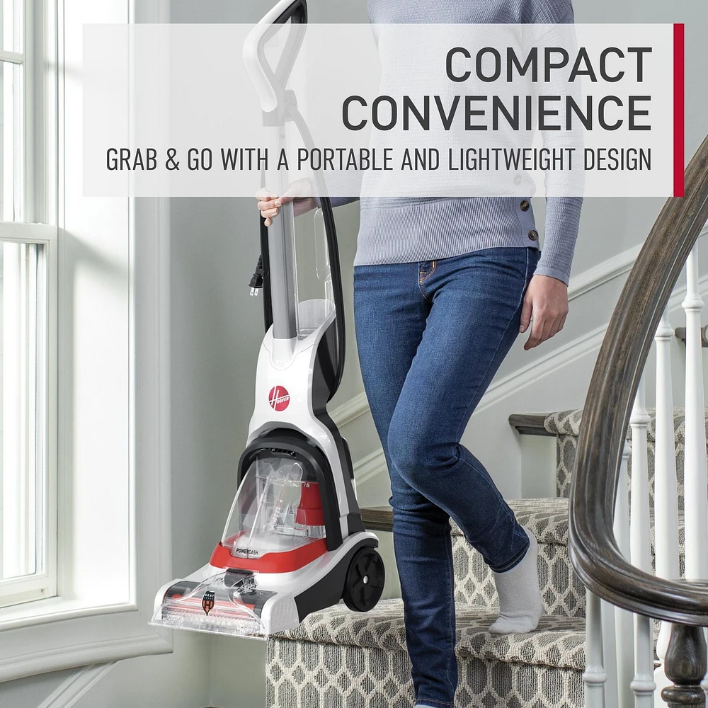 HOOVER PowerDash Compact Carpet Cleaner, Portable And Lightweight