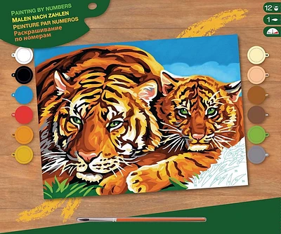 Peinture a Numéro - Tigres