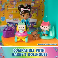 Gabby's Dollhouse, Coffret de figurines Crèche pour chats avec Gabby, Bébé Boîte, Bébé Benny Boîte, jouets surprise et accessoires pour la maison magique, jouets pour filles et garçons à partir de 3 a