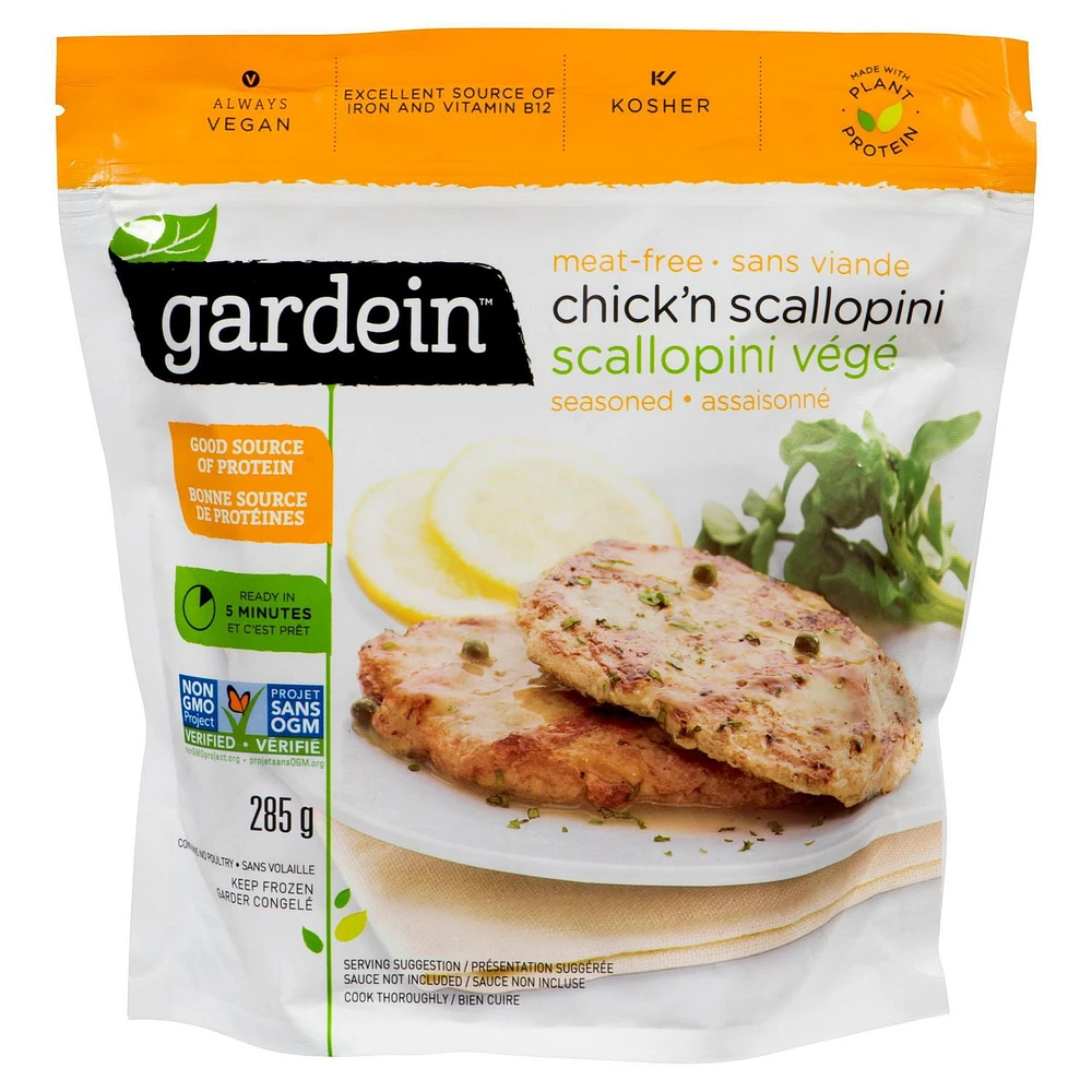 Gardein Meat Free Seasoned Chick'n Scallopini
