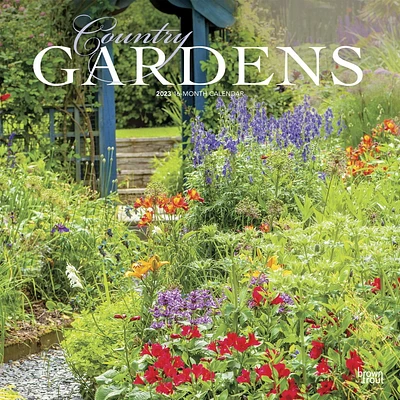 Country Gardens | 2023 12x24 Inch Square Wall Calendar