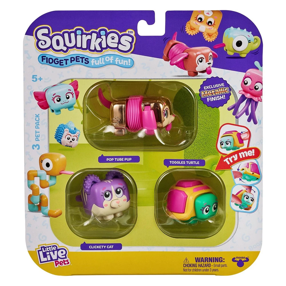 LITTLE LIVE PETS SQUIRKIES 3PK AST 2