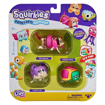 LITTLE LIVE PETS SQUIRKIES 3PK AST 2