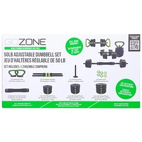 Ensemble de poids multi-usage 50 lb GoZone – Vert/noir En matériaux durables