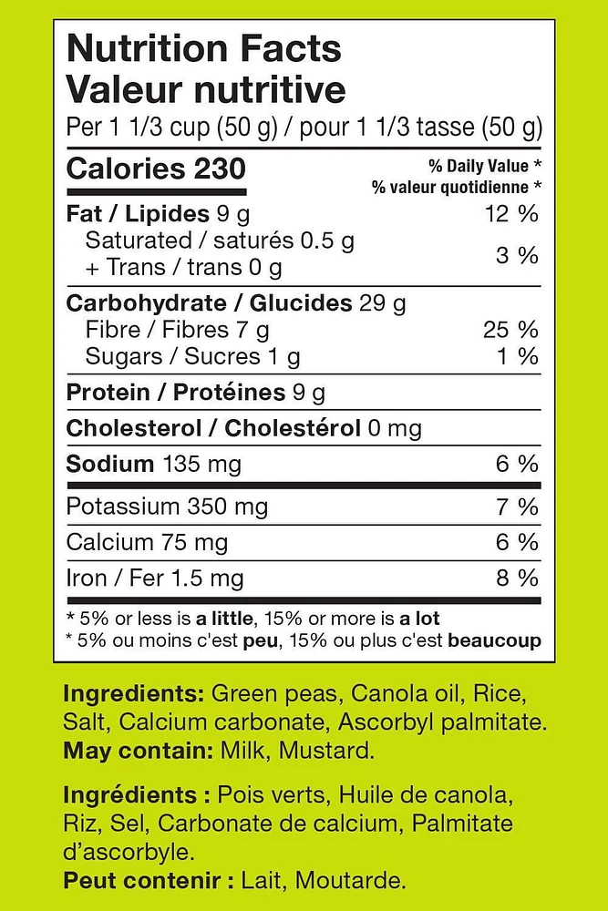Harvest Snaps® Snack Crisps Original 94g, Harvest Snaps Baked Green Pea Snacks, Original, Gluten Free Veggie Crisps Original 94g