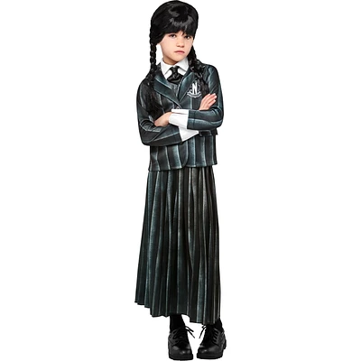 Wednesday Addams Nevermore Academy Girl's Uniform Costume