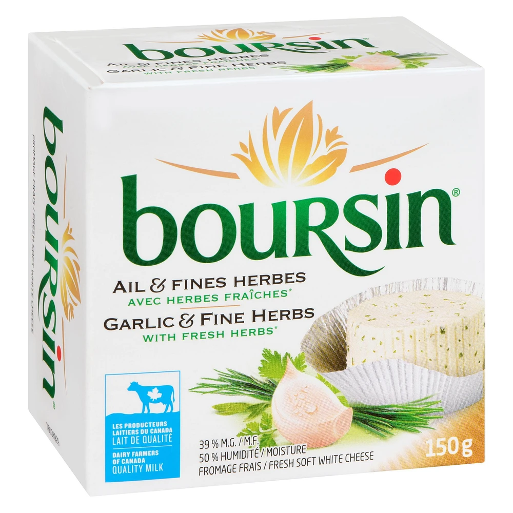 Boursin Garlic & Fine Herbs Cheese, 150g