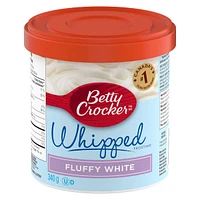 Betty Crocker Whipped Frosting, Fluffy White Vanilla, Gluten Free, 340 g