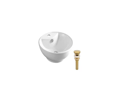DROP Bath and Kitchen DR091374 Bathroom Vessel Sink Set