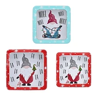 HOLIDAY TIME WINDOW SQUARE TIN
