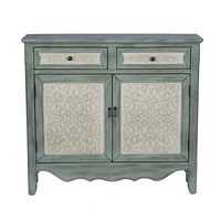 Console Maggie 2 portes, Bleu Antique