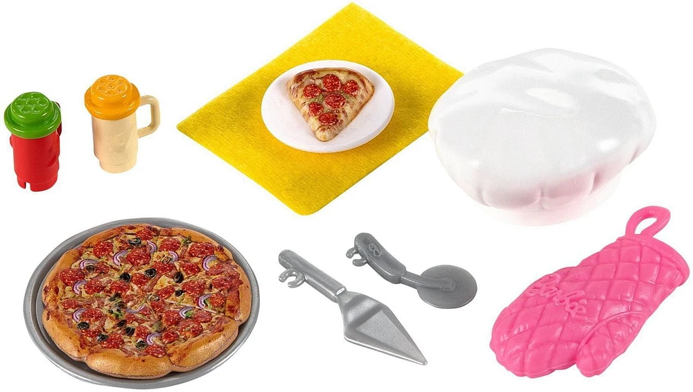 Coffret de jeu ​Barbie Chelsea Peut être Chef de pizza avec poupée Chelsea brunette