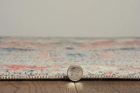 Tapis Grand Zéro Anlow ivoire & bleu de 8 pi x 10 pi
