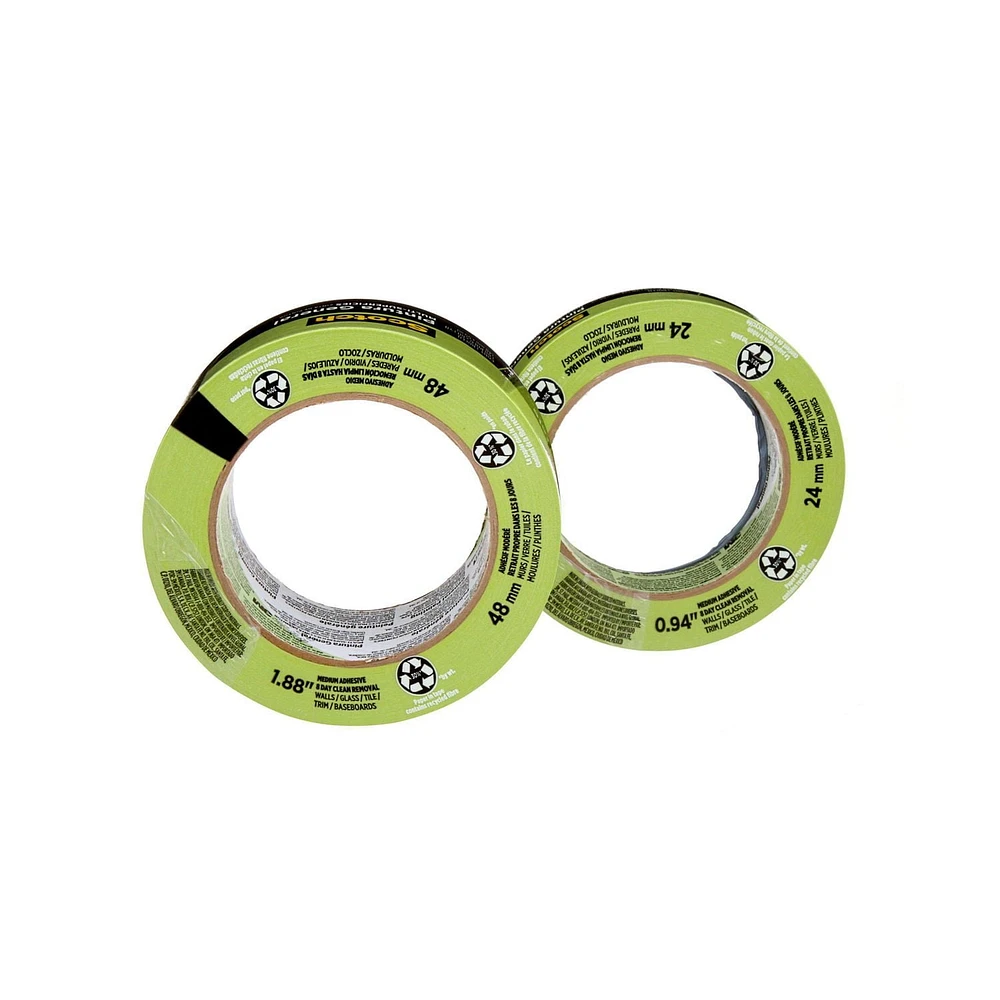 Ruban pour peintres pour surfaces multiples à usage général Scotch®, 2055-36NP, 36 mm x 55 m (1,41 po x 60,1 v) 36 mm x 55 m