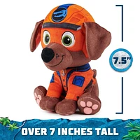 PAW Patrol Jungle Pups, Peluche Zuma de 20,3 cm, animal en peluche pour les garçons et les filles à partir de 3 ans