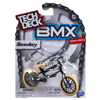 Vélo Sunday BMX de Tech Deck en noir/orange