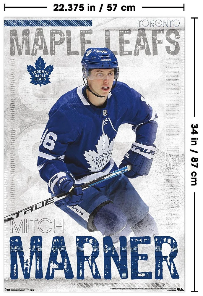 NHL Toronto Maple Leafs - Mitch Marner 19 Wall Poster, 22.375" x 34"