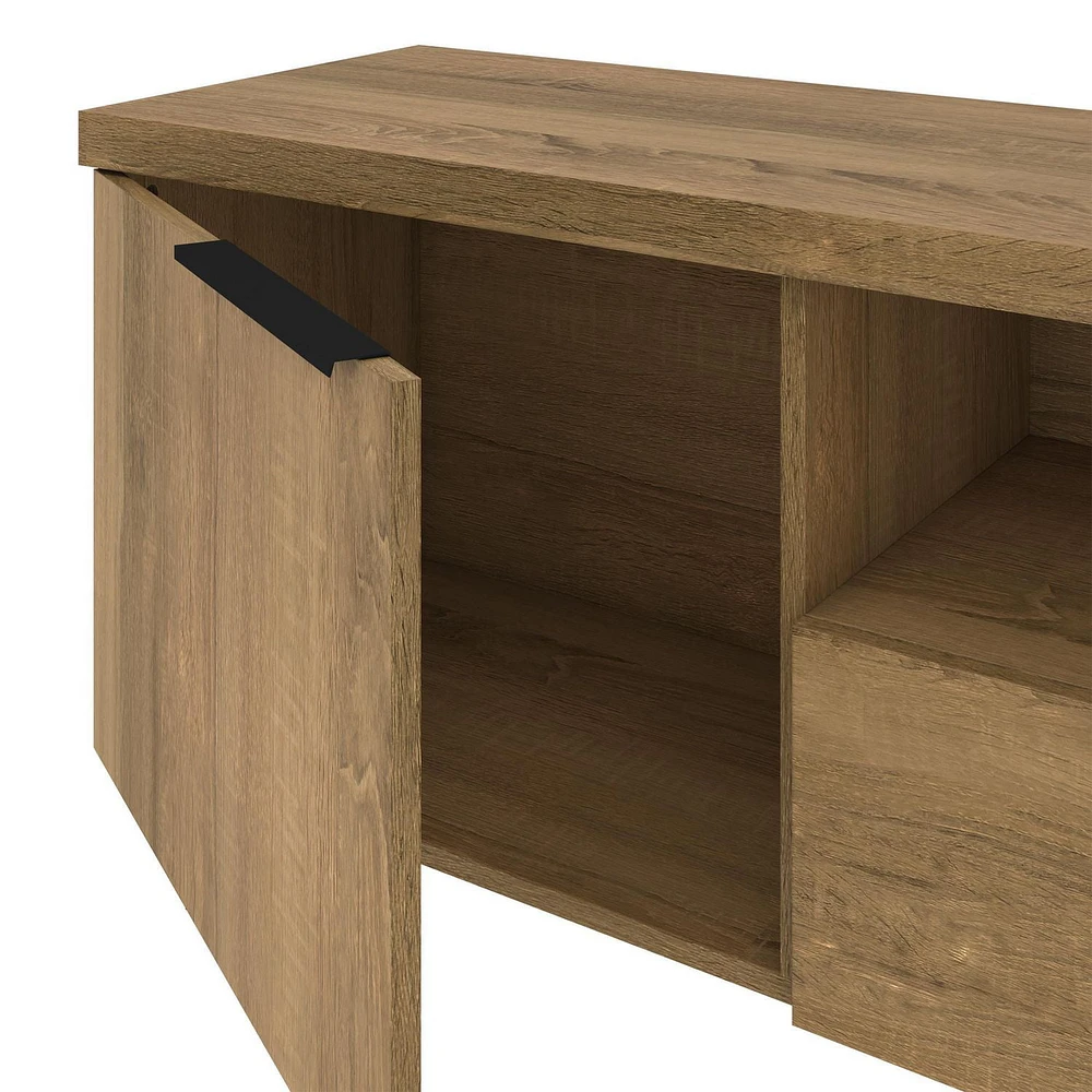 Bestar Auva 67W TV Stand maple brown