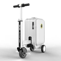 Airwheel Smart Riding Suitcase SE3S with Removable Battery, 21 Litre Storage, Silver
