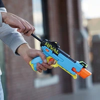 Nerf Rival, blaster Fate XXII-100, système Nerf Rival le plus précis, viseur arrière ajustable, chargement par la culasse, 3 billes en mousse de précision