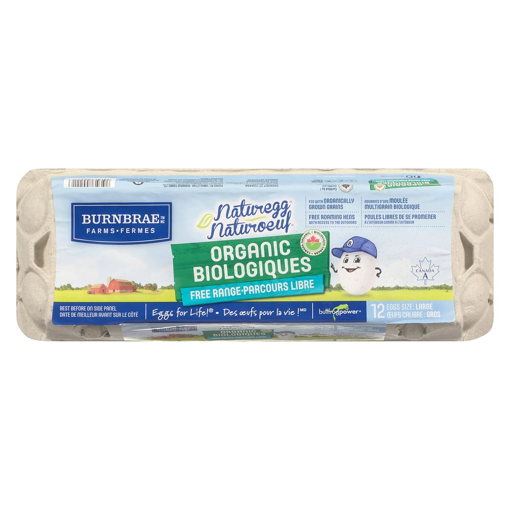 Naturegg Large Organic Eggs, 12 eggs/carton