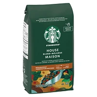 STARBUCKS House Blend Medium Roast Ground Coffee, 340g