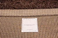 ECARPET Lotus Mod Dark Brown Shag 4'0" x 5'8"
