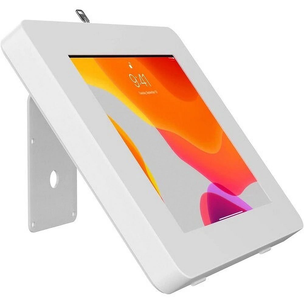 CTA Digital VESA Compatible Curved Stand and Wall Mount for Paragon Tablet Enclosures - White