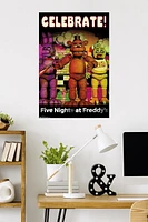 Five Nights at Freddy's - Celebrate Wall Poster, 22.375" x 34"