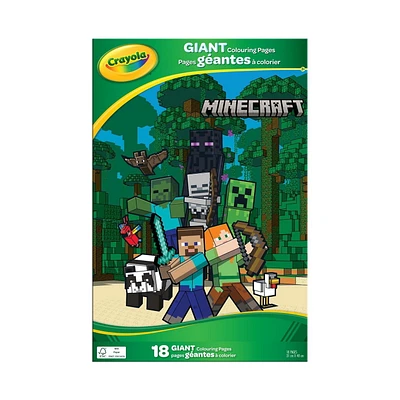 Crayola Giant Colouring Pages, Minecraft, Minecraft Giant Colouring Pages