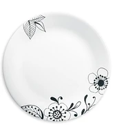 Ensemble de 12 pièces Corelle Floral Noir