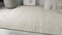 Rug Branch Tapis d'intérieur touffeté à la main moderne bohème gris beige Maya