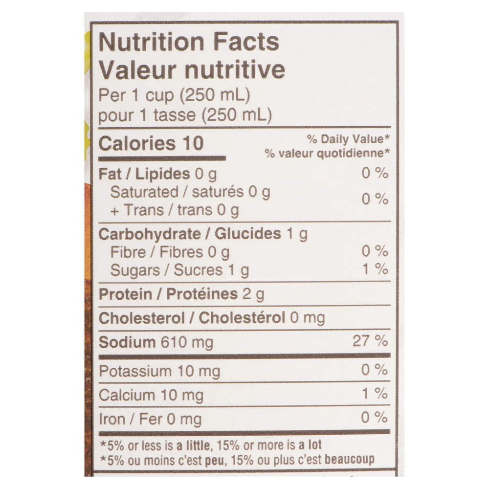Bouillon de bœuf Campbell'sMD prêt à utiliser, 30 % moins de sodium, longue conservation 900 ml