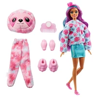 Barbie-Poupée Cutie Reveal-Costume de paresseux et 10 surprises