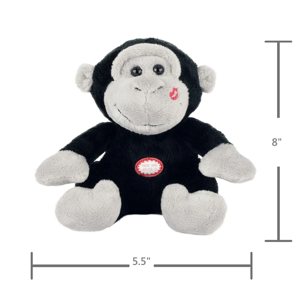 Way To Celebrate Squeeze N Talk Plush Toy, Black Gorilla